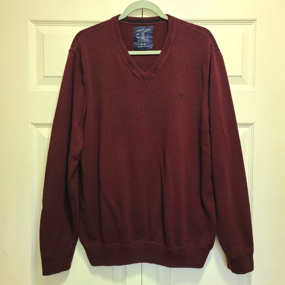 American Eagle v neck grandpa sweater size‎ XL euc